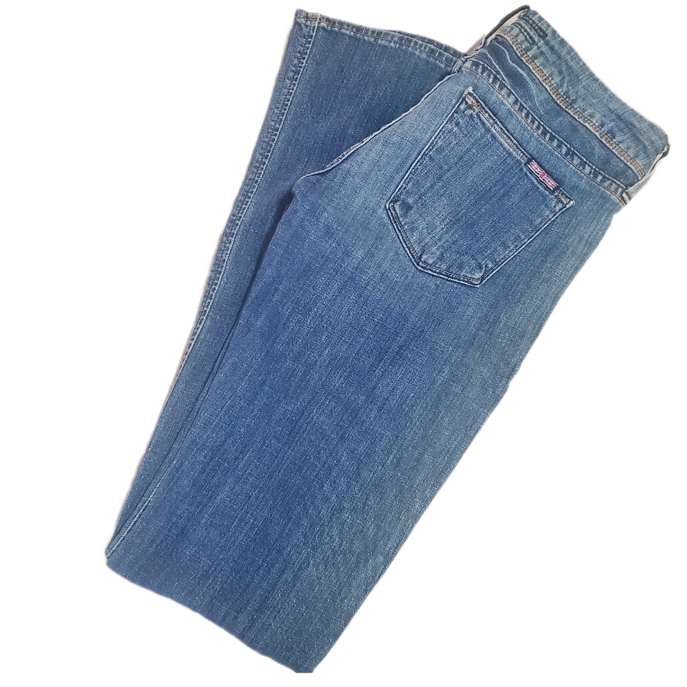 HUDSON Vintage Low Rise Boot Cut Jeans MED Wash Women's 26  NO FLAP BACK POCKETS - Picture 10 of 17